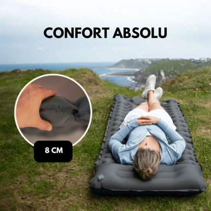 Lumyhome | Inflatable Camping Mattress with Foot Pump & Built-In Pillow