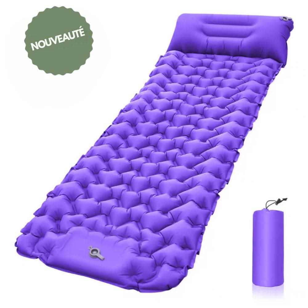 Lumyhome | Inflatable Camping Mattress with Foot Pump & Built-In Pillow