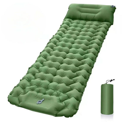 Lumyhome | Inflatable Camping Mattress with Foot Pump & Built-In Pillow