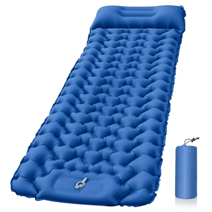 Lumyhome | Inflatable Camping Mattress with Foot Pump & Built-In Pillow