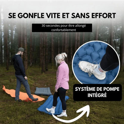 Lumyhome | Inflatable Camping Mattress with Foot Pump & Built-In Pillow