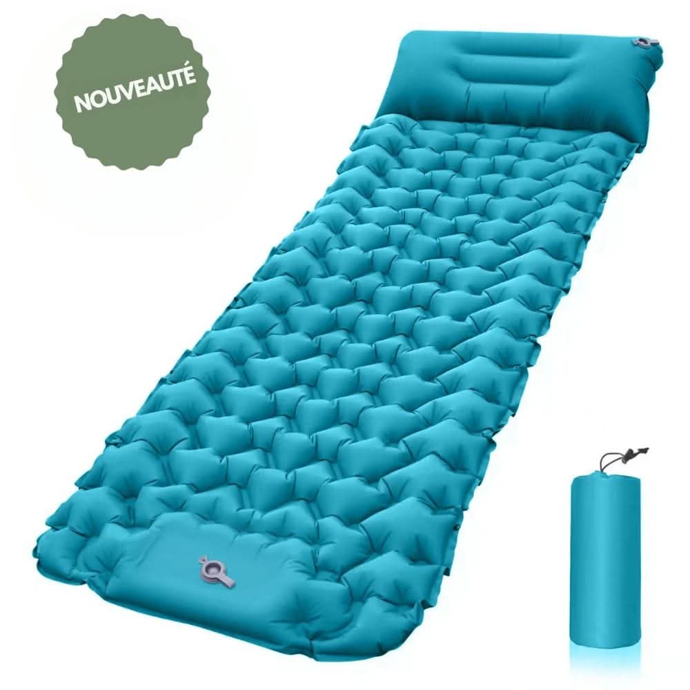 Lumyhome | Inflatable Camping Mattress with Foot Pump & Built-In Pillow