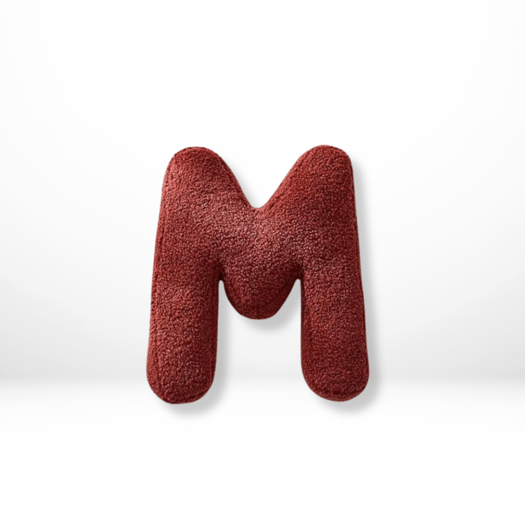ALPHORA – Velvet Letter Cushion for Personalized Home Decor