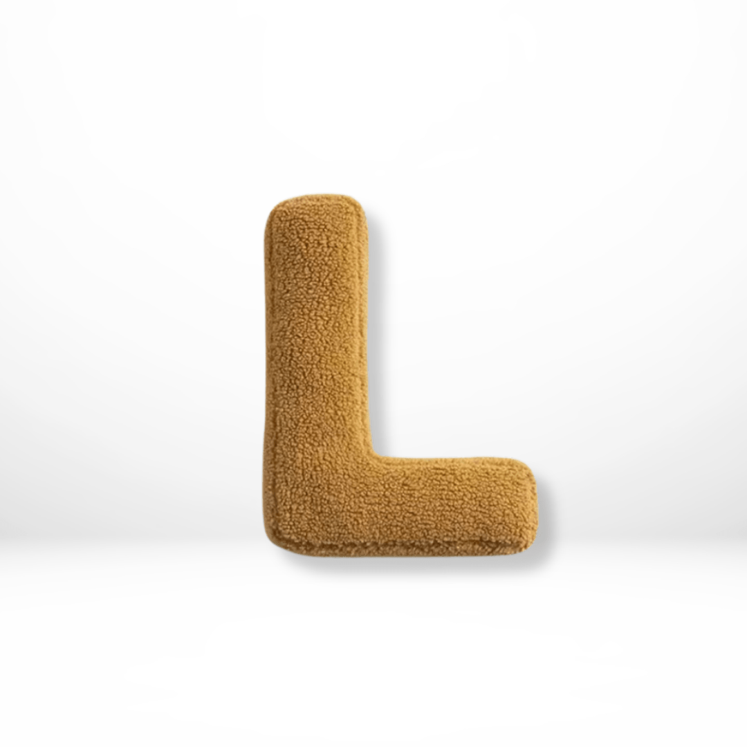 ALPHORA – Velvet Letter Cushion for Personalized Home Decor