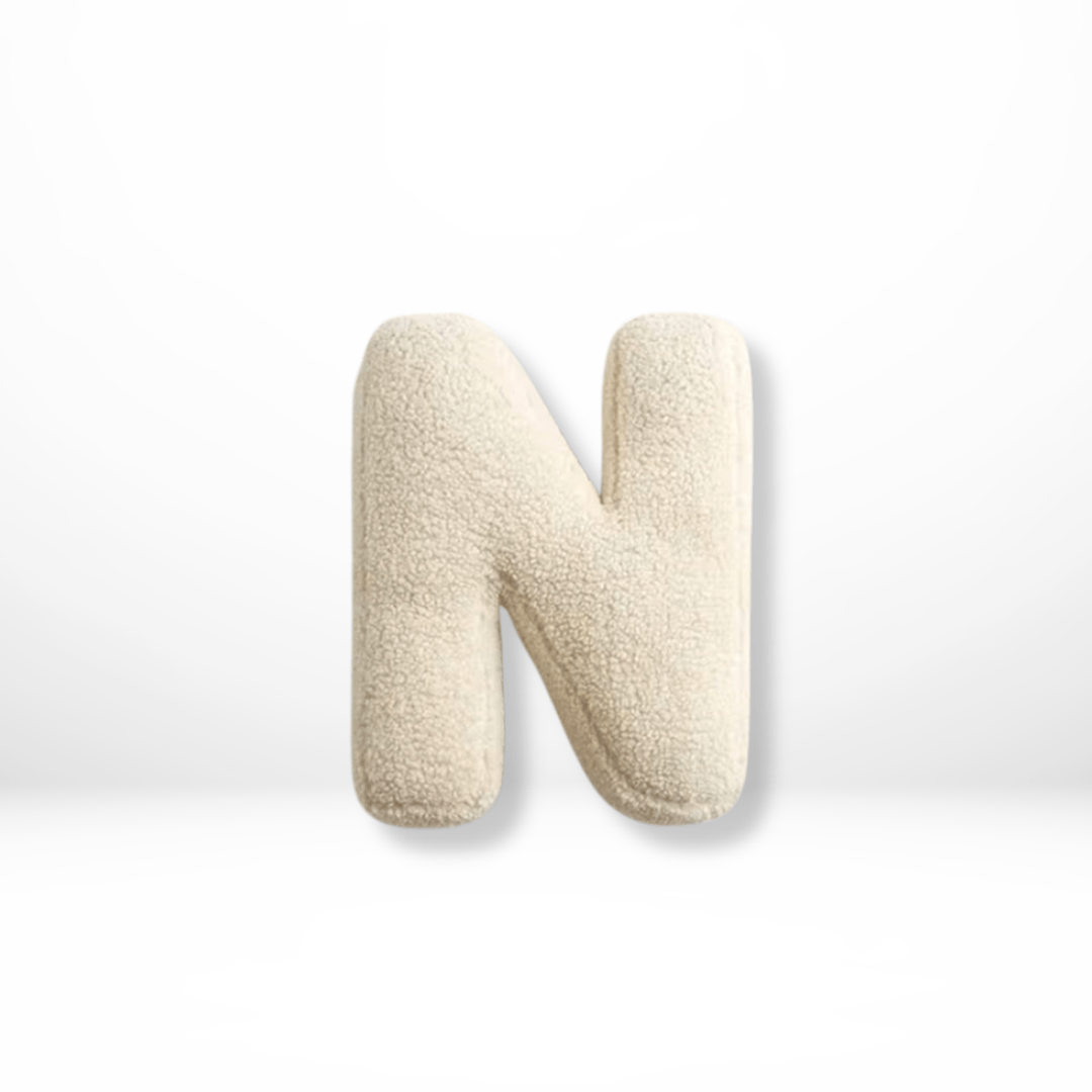 ALPHORA – Velvet Letter Cushion for Personalized Home Decor