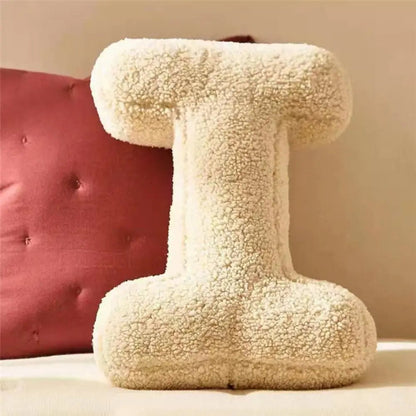 ALPHORA – Velvet Letter Cushion for Personalized Home Decor