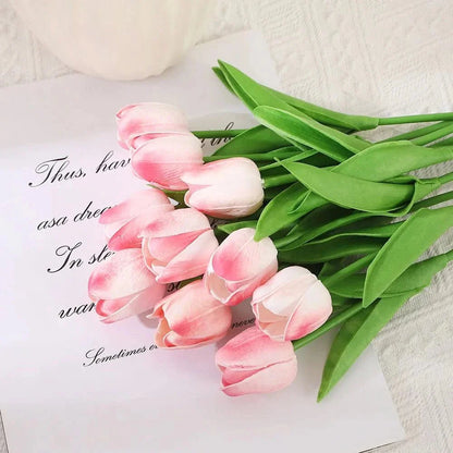 AMBIATULIP – Real Touch Artificial Tulips for Calm, Elegant Decor