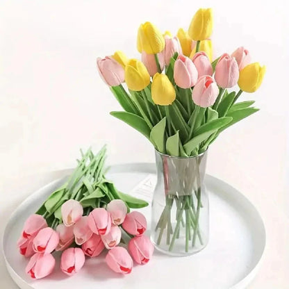 AMBIATULIP – Real Touch Artificial Tulips for Calm, Elegant Decor