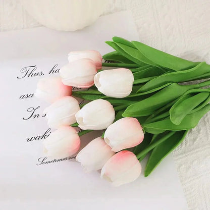 AMBIATULIP – Real Touch Artificial Tulips for Calm, Elegant Decor