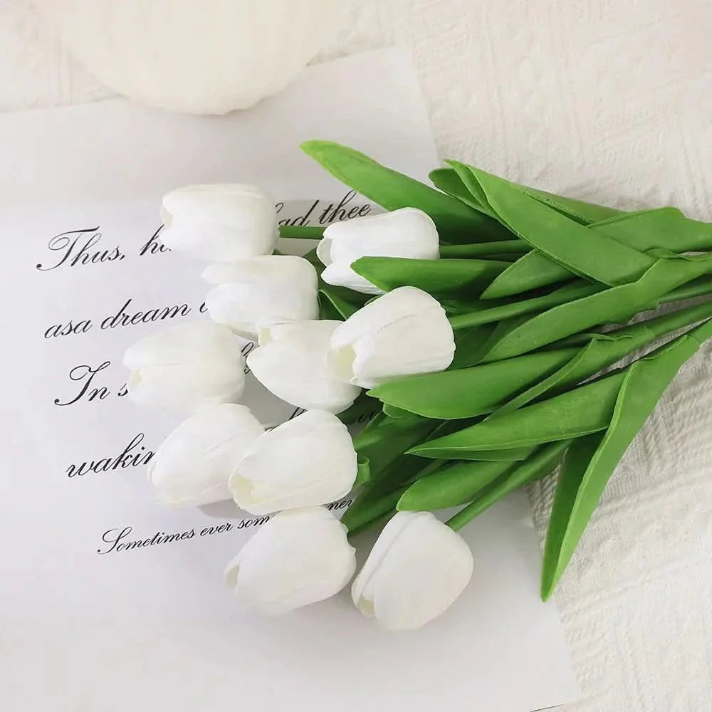 AMBIATULIP – Real Touch Artificial Tulips for Calm, Elegant Decor
