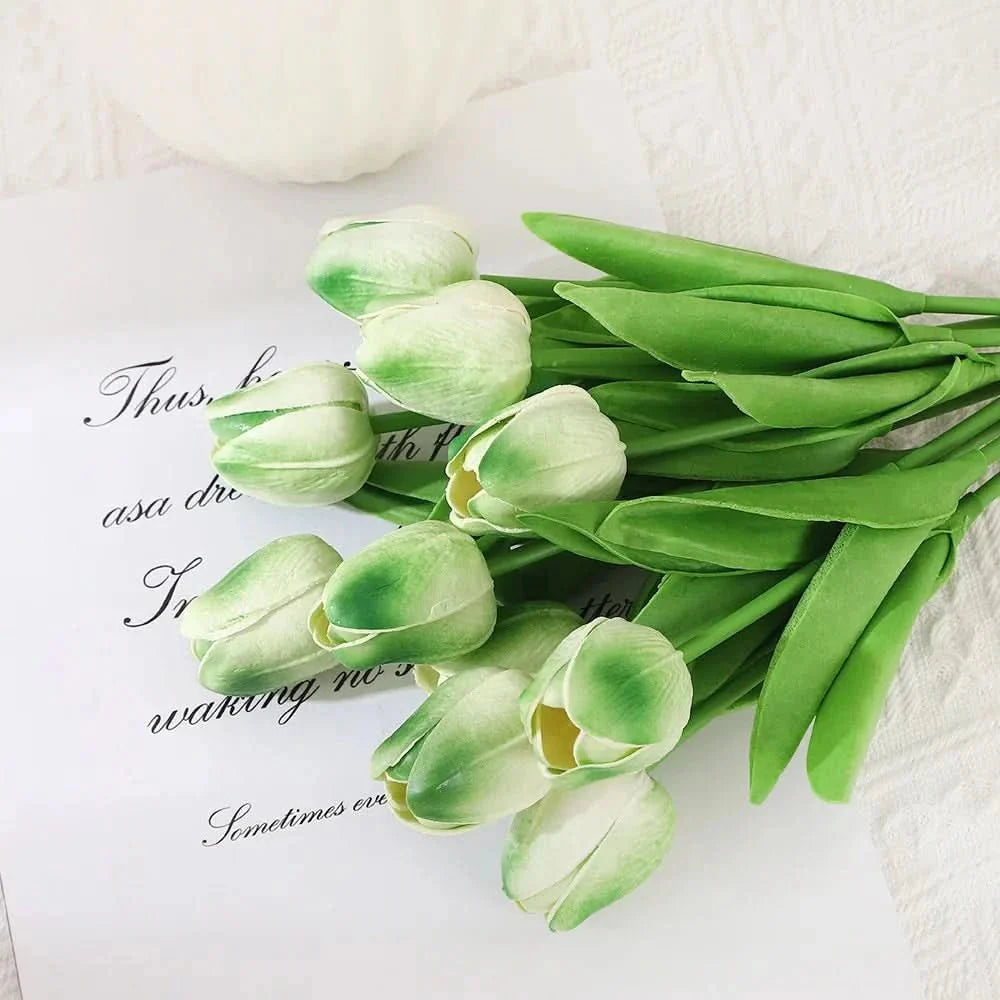 AMBIATULIP – Real Touch Artificial Tulips for Calm, Elegant Decor