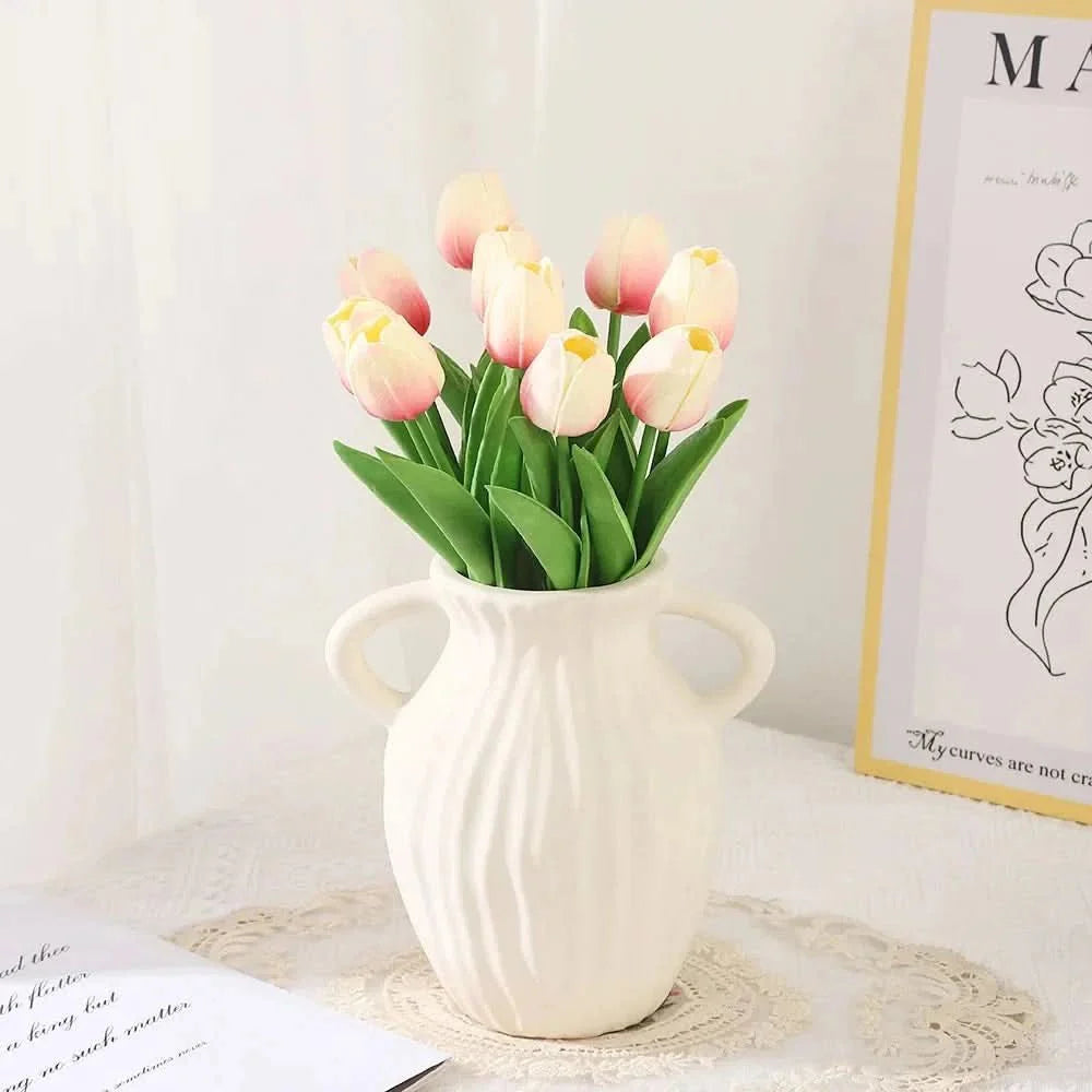 AMBIATULIP – Real Touch Artificial Tulips for Calm, Elegant Decor