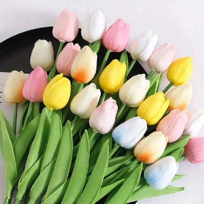 AMBIATULIP – Real Touch Artificial Tulips for Calm, Elegant Decor