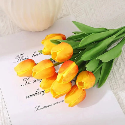 AMBIATULIP – Real Touch Artificial Tulips for Calm, Elegant Decor