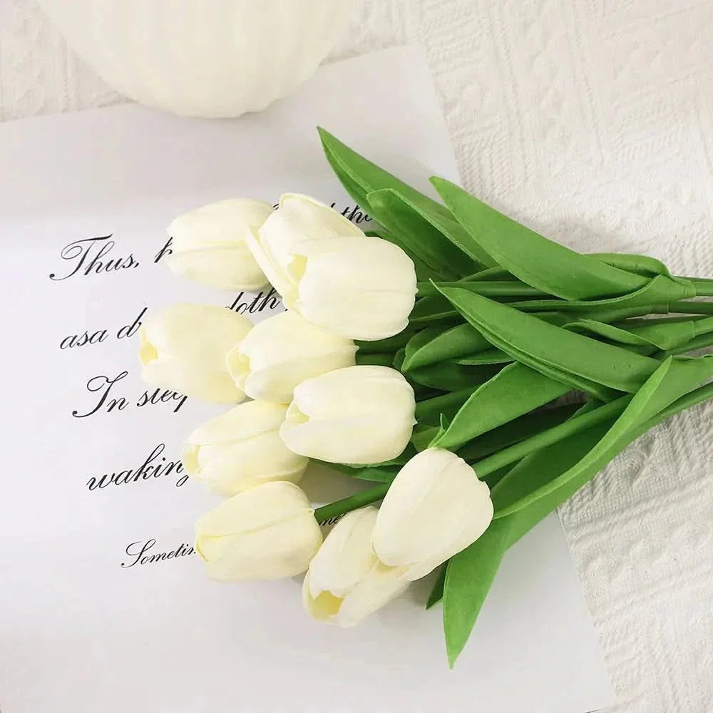 AMBIATULIP – Real Touch Artificial Tulips for Calm, Elegant Decor