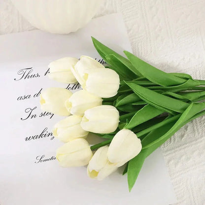 AMBIATULIP – Real Touch Artificial Tulips for Calm, Elegant Decor