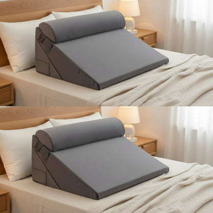 ANGLELIFT – Adjustable Memory Foam Wedge Pillow for Back Relief and Leg Elevation