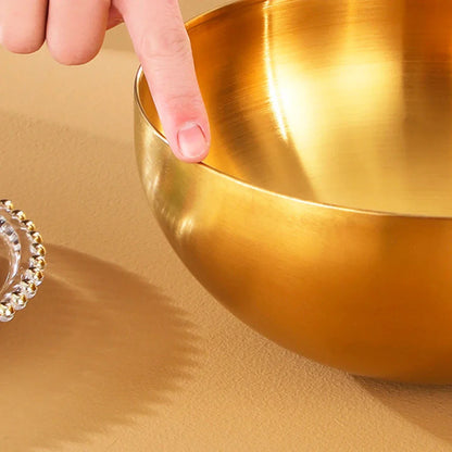 AURABOWL – Elegant Stainless Steel Serving Bowl for Everyday Dining
