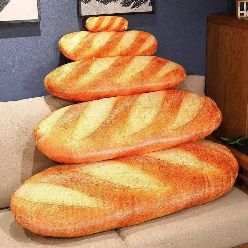 BAGUETTINA – Plush French Bread Pillow for Cozy Comfort