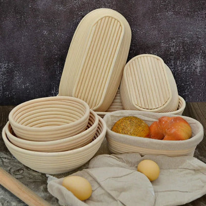 BAKEHAVEN – Handmade Rattan Proofing Basket for Perfect Dough Rise and Texture
