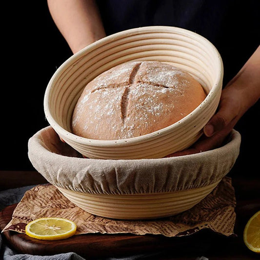 BAKEHAVEN – Handmade Rattan Proofing Basket for Perfect Dough Rise and Texture