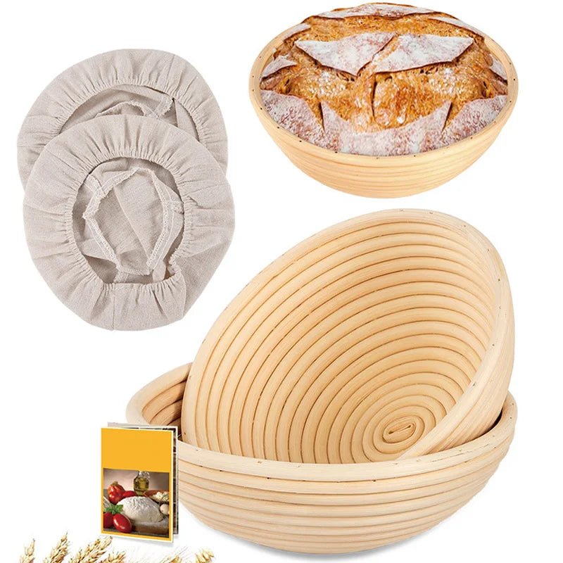 BAKEHAVEN – Handmade Rattan Proofing Basket for Perfect Dough Rise and Texture