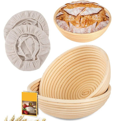 BAKEHAVEN – Handmade Rattan Proofing Basket for Perfect Dough Rise and Texture