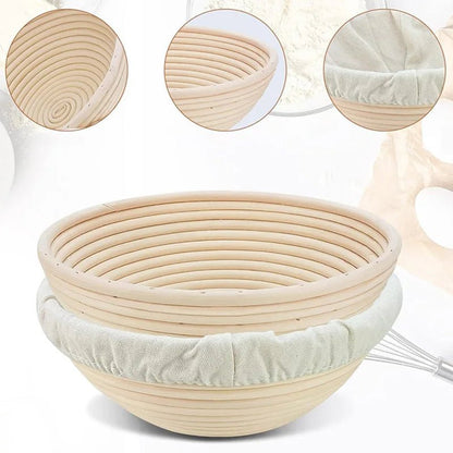BAKEHAVEN – Handmade Rattan Proofing Basket for Perfect Dough Rise and Texture