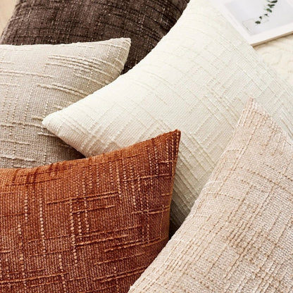 BAMBOCHEN – Chenille Decorative Throw Pillow with Bamboo Texture