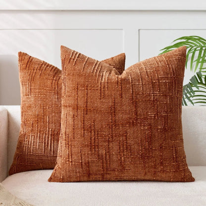 BAMBOCHEN – Chenille Decorative Throw Pillow with Bamboo Texture