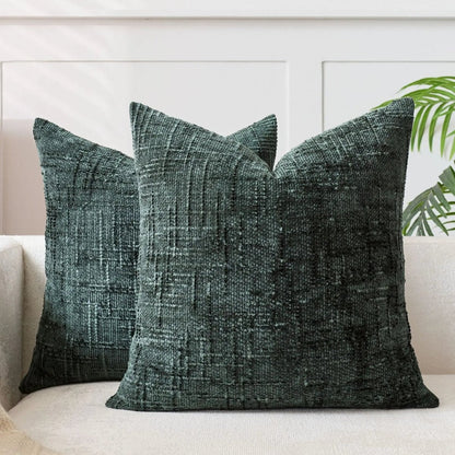 BAMBOCHEN – Chenille Decorative Throw Pillow with Bamboo Texture