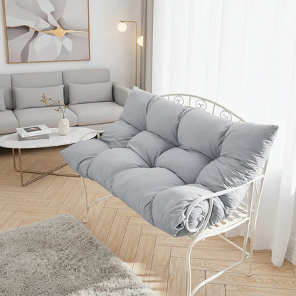 BENCHLUX – Plush Tufted Outdoor Bench Cushion for All-Season Comfort