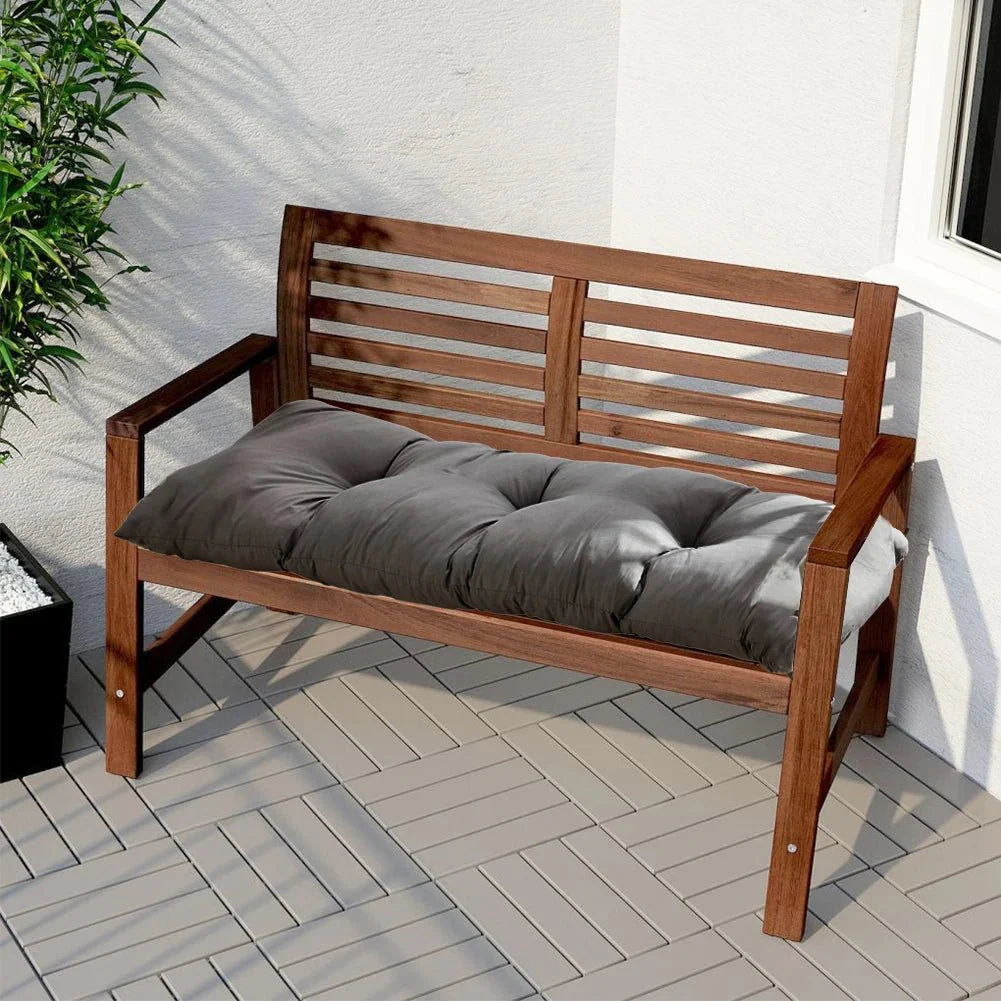 BENCHLUX – Plush Tufted Outdoor Bench Cushion for All-Season Comfort