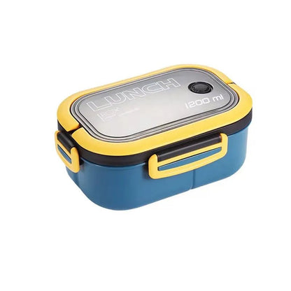 BENTOLEVEL – Double-Tier Bento Lunch Box with Cutlery for Organized Meals