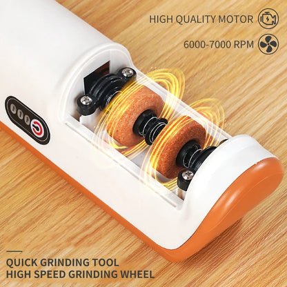 BLADECHARGE – Automatic Electric Knife Sharpener with 3-Speed Functionality