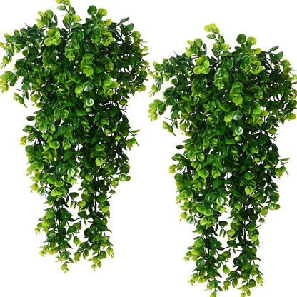 BOTANILUX – Faux Eucalyptus Hanging Greenery UV Resistant Home Decor