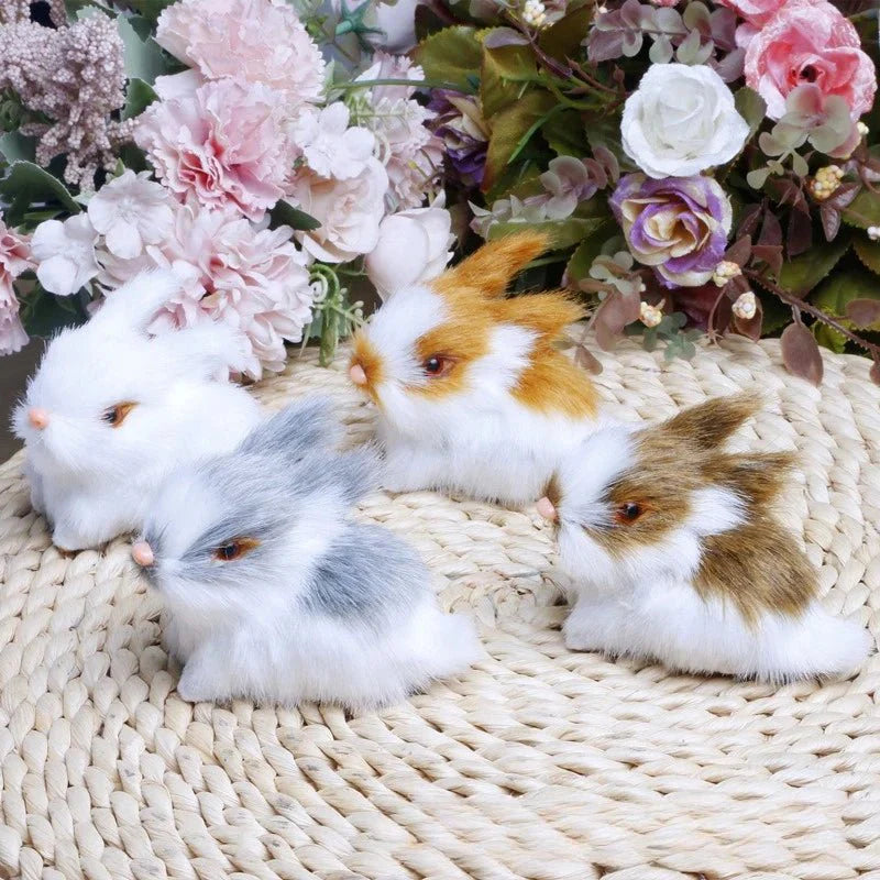 BUNNIVA – Easter Bunny Art Sculpture Set for Elegant Home Decor