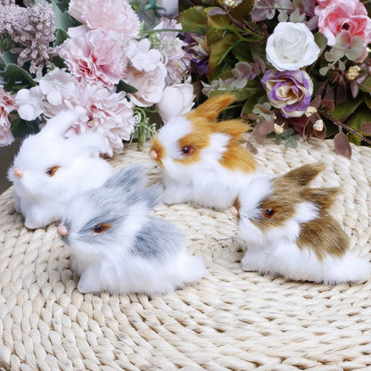 BUNNIVA – Easter Bunny Art Sculpture Set for Elegant Home Decor