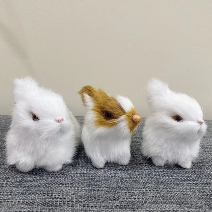 BUNNIVA – Easter Bunny Art Sculpture Set for Elegant Home Decor