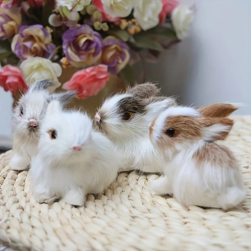 BUNNIVA – Easter Bunny Art Sculpture Set for Elegant Home Decor