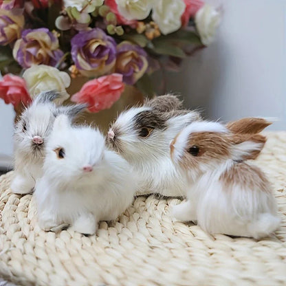 BUNNIVA – Easter Bunny Art Sculpture Set for Elegant Home Decor