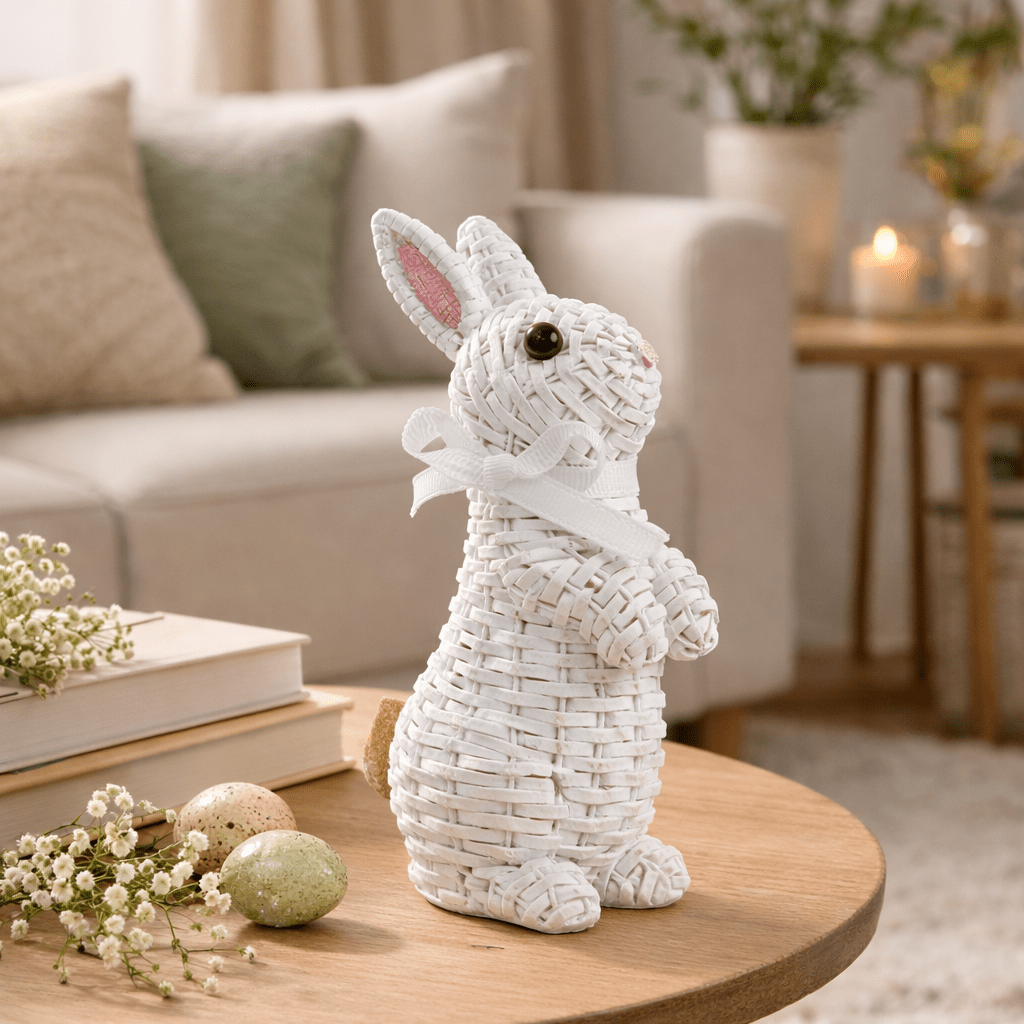 BUNNORA – Whimsical Resin Rabbit Ornament for Garden & Easter Decor
