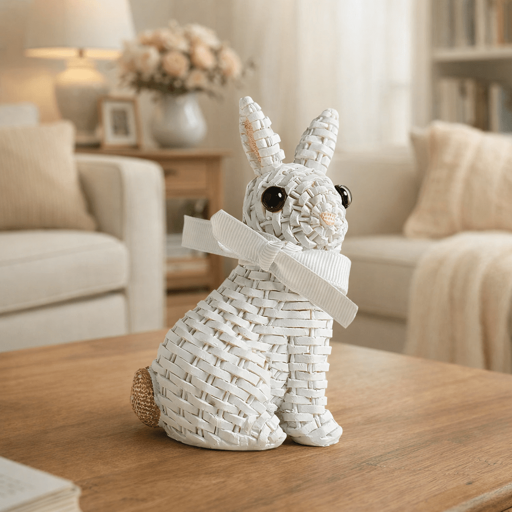 BUNNORA – Whimsical Resin Rabbit Ornament for Garden & Easter Decor