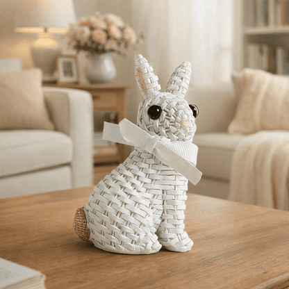 BUNNORA – Whimsical Resin Rabbit Ornament for Garden & Easter Decor