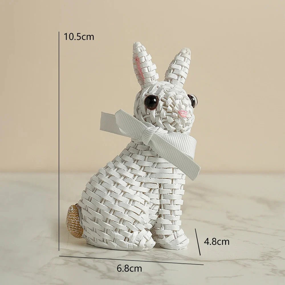BUNNORA – Whimsical Resin Rabbit Ornament for Garden & Easter Decor