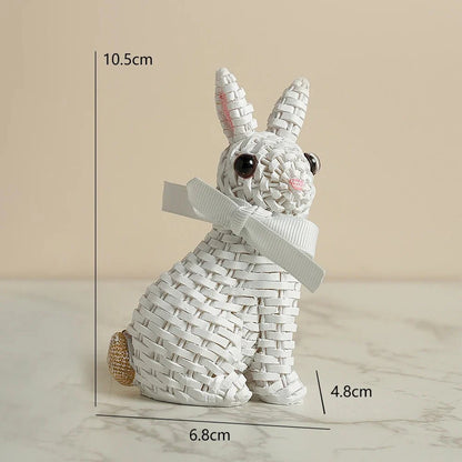 BUNNORA – Whimsical Resin Rabbit Ornament for Garden & Easter Decor