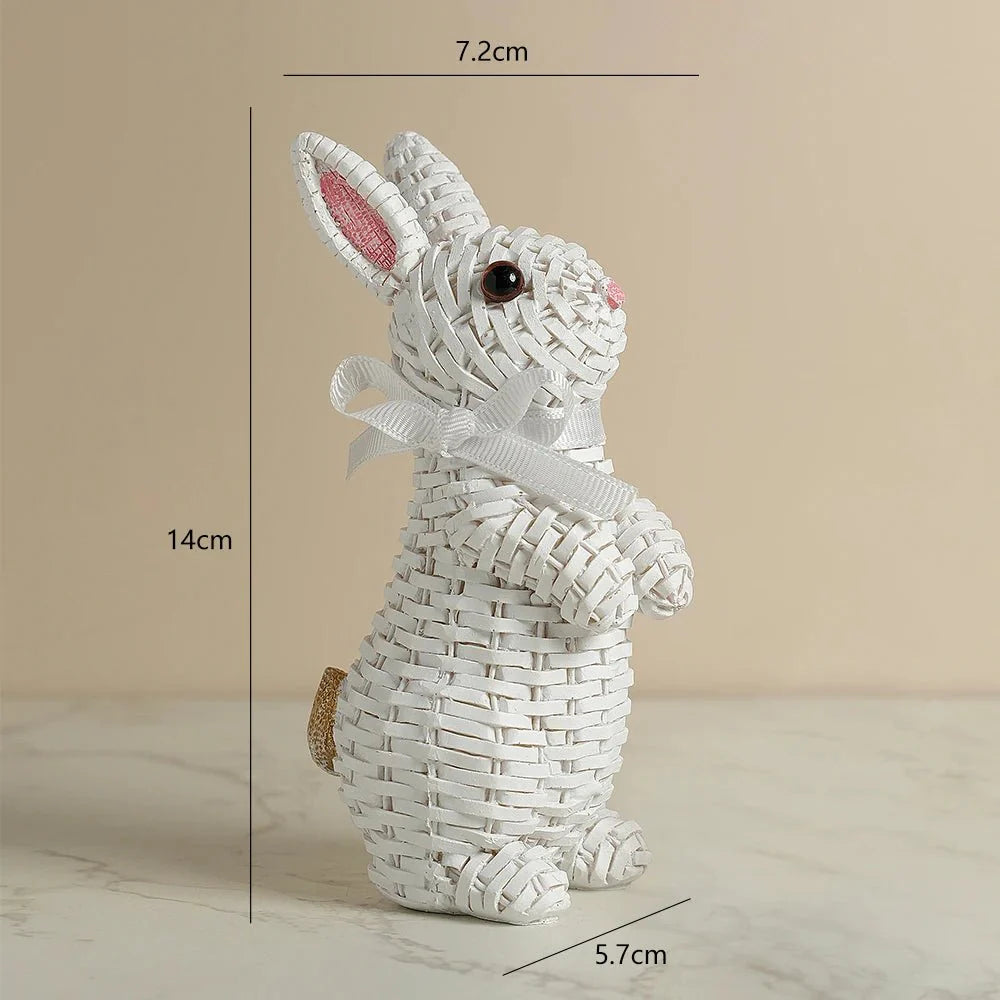 BUNNORA – Whimsical Resin Rabbit Ornament for Garden & Easter Decor