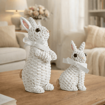 BUNNORA – Whimsical Resin Rabbit Ornament for Garden & Easter Decor