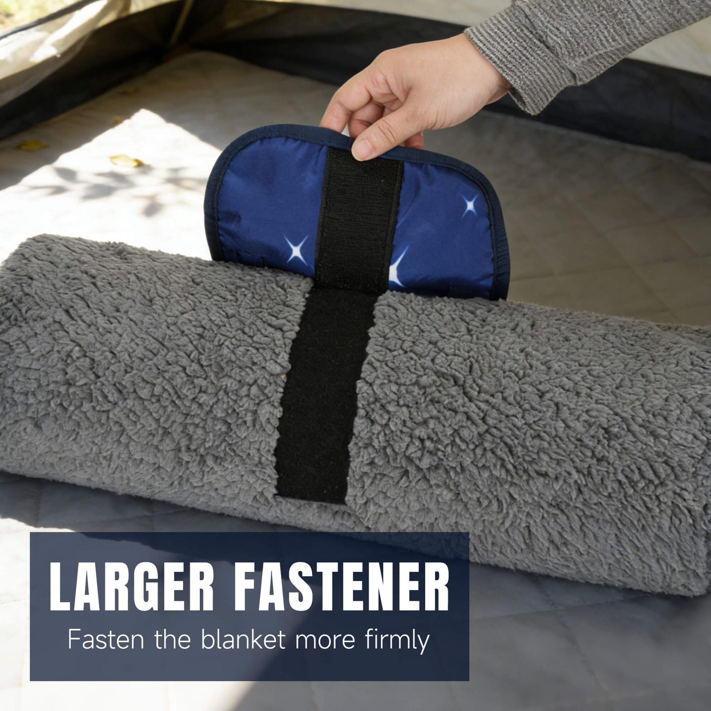 Waterproof Stadium Blanket with Sherpa Lining for Stadium 51''×59''