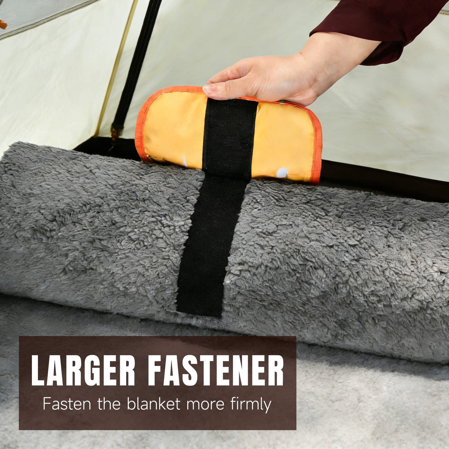 Waterproof Stadium Blanket with Sherpa Lining for Stadium 51''×59''